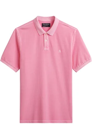 Marc O’ Polo Poloshirt in Washed-Optik mit Label-Stickerei, Regular Fit