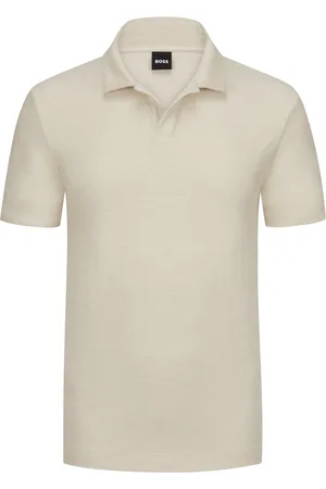 HUGO BOSS Frottee-Poloshirt mit Variokragen