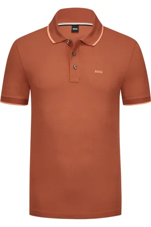 HUGO BOSS Klassisches Poloshirt mit Kontraststreifen und Label-Schriftzug