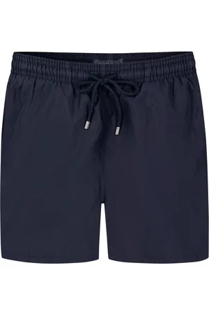 Vilebrequin Unifarbene Badehose mit rückseitigem Logo-Aufnäher