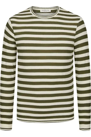PHIL PETTER Leichter Pullover mit Frottee-Streifen