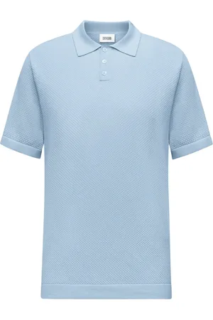 Drykorn Leichtes Strick-Poloshirt aus Baumwolle mit Wabenstruktur