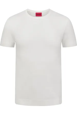 HUGO BOSS Strickshirt mit Rippbündchen