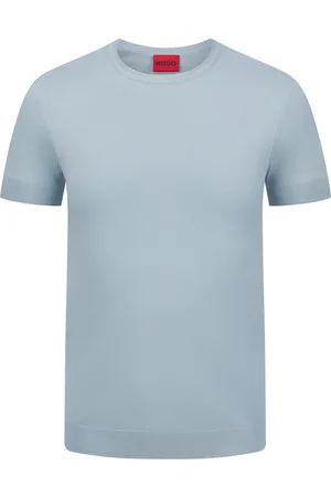 HUGO BOSS Strickshirt mit Rippbündchen