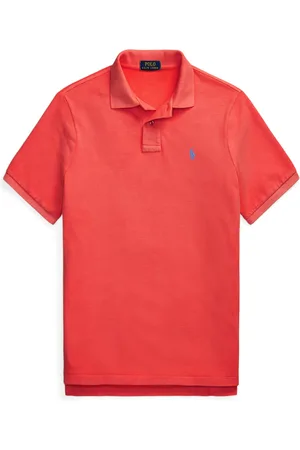 Ralph Lauren Piqué-Poloshirt mit Poloreiter-Stickerei, Custom Slim Fit