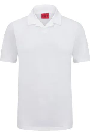 HUGO BOSS Poloshirt aus Baumwolle mit Resortkragen, Slim Fit