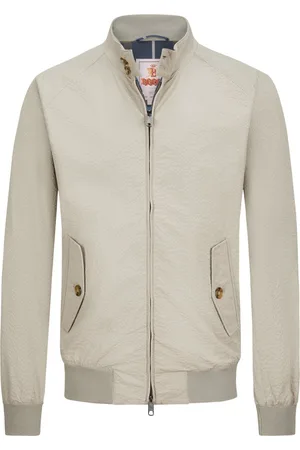 Baracuta Harrington-Blouson in Seersucker-Qualität