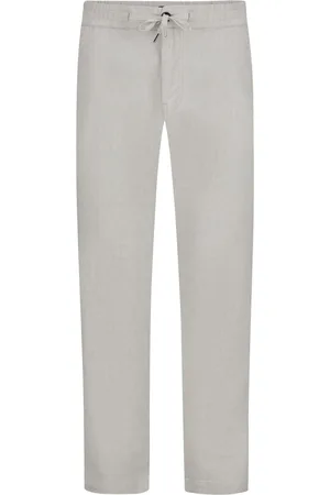 HUGO BOSS Hose mit Smart Leinen, Straight Fit