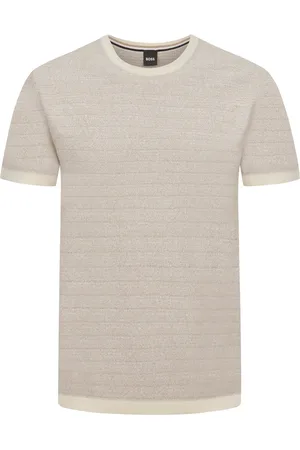 HUGO BOSS Strickshirt mit Bouclé-Optik