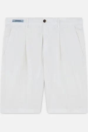 Paul & Shark Bermudashorts aus Baumwolle und Leinen mit Bundfalte