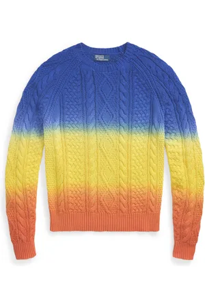 Ralph Lauren Pullover mit buntem Zopfstrick-Muster