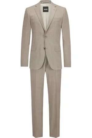 HUGO BOSS Anzug in dezent gemusterter Stretch-Qualität, Regular Fit