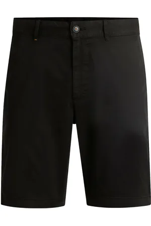 HUGO BOSS Chino-Shorts mit Stretch und Label-Aufnäher, Slim Fit