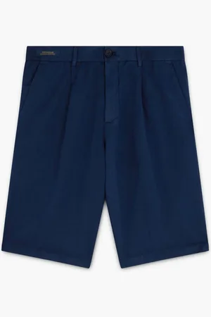 Paul & Shark Bermudashorts aus Baumwolle und Leinen mit Bundfalte