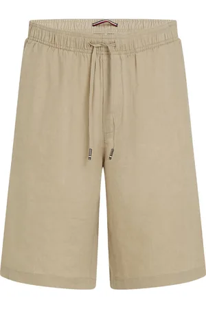 Tommy Hilfiger Softe Bermudas in Twill-Qualität mit Leinen, Wide Fit