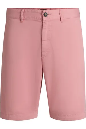 HUGO BOSS Chino-Shorts mit Stretch und Label-Aufnäher, Slim Fit