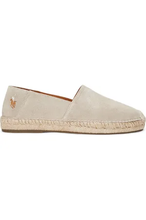 Ralph Lauren Espadrilles aus Veloursleder mit Poloreiter-Stickerei