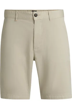 HUGO BOSS Chino-Shorts mit Stretch und Label-Aufnäher, Slim Fit