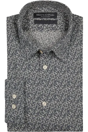 Marc O’ Polo Leichtes Hemd mit abstraktem Muster, Shaped Fit