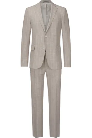 Dressler Gestreifter Woll-Anzug mit Seide und Leinen, Relaxed Fit