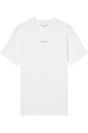 Marc O’ Polo T-Shirt aus Baumwolle mit Label-Print, Regular Fit