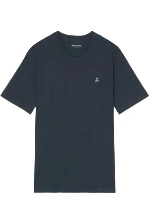 Marc O’ Polo T-Shirt mit Rundhals und Label-Print, Regular Fit