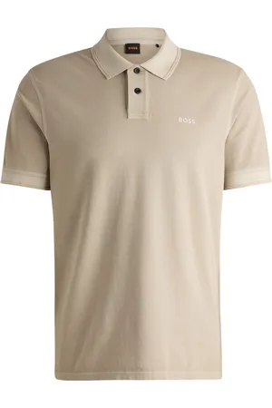 HUGO BOSS Poloshirt aus Baumwoll-Piqué mit Label-Schriftzug