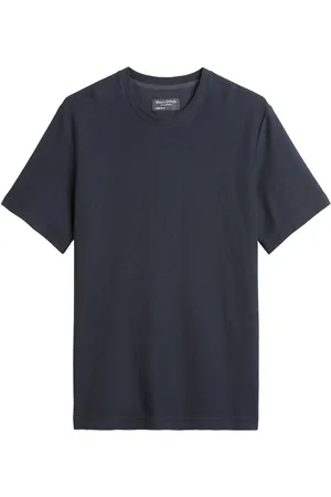 Marc O’ Polo Unifarbenes T-Shirt mit Waffelstruktur, Regular Fit