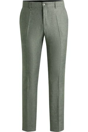 HUGO BOSS Anzughose mit Leinen und Stretch, Slim Fit