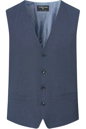 Strellson Anzugweste mit feiner Struktur und Stretchanteil, Slim Fit