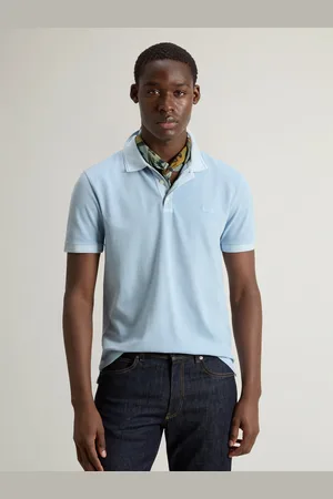 Woolrich Softes Stretch-Poloshirt mit gesticktem Label-Schriftzug