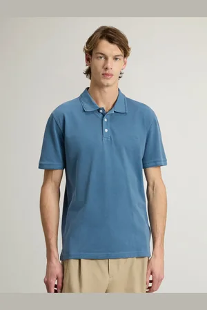Woolrich Softes Stretch-Poloshirt mit gesticktem Label-Schriftzug