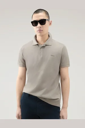Woolrich Softes Stretch-Poloshirt mit gesticktem Label-Schriftzug