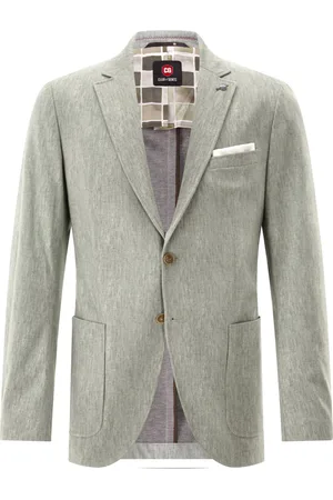 Carl Gross Jerseysakko mit Stretchanteil in melierter Optik, Slim Fit