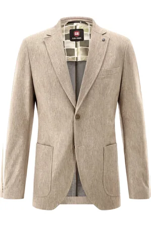 Carl Gross Jerseysakko mit Stretchanteil in melierter Optik, Slim Fit