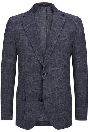 Windsor Ungefüttertes Sakko aus Wolle und Leinen, Shaped Fit