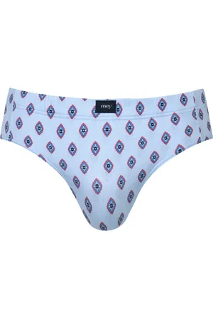 Mey Gemusterter Slip aus Modal mit Logo-Fähnchen