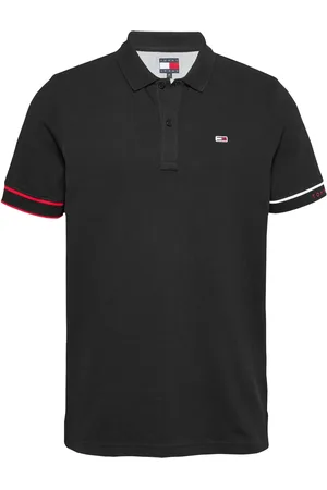 Tommy Hilfiger Piqué-Poloshirt mit Label-Bund am Arm