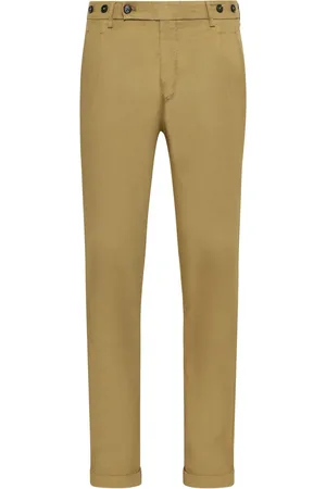 Berwich Stretch-Chino mit doppelter Bundfalte und Umschlag, Slim Fit