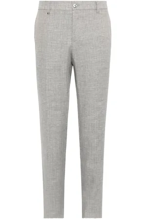 HUGO BOSS Anzughose mit Leinen und Stretch, Slim Fit