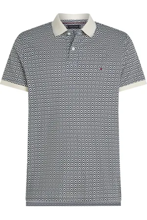 Tommy Hilfiger Poloshirt aus Baumwolle mit Monogramm-Print
