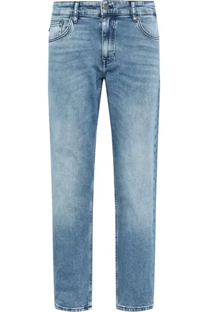 HUGO BOSS Softe Jeans in dezenter Used-Optik, Regular Fit