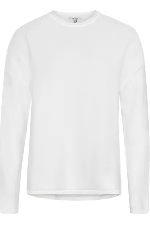 Barbour Leichter Damen-Pullover mit O-Neck und Seitenschlitzen