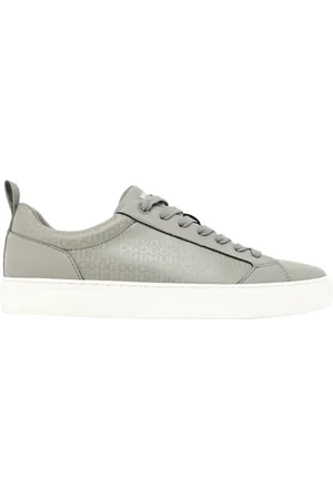 HUGO BOSS Low Top-Sneaker aus Leder mit Monogramm-Prägung