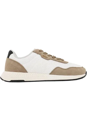 HUGO BOSS Runner-Sneaker aus Mesh und Veloursleder-Overlays