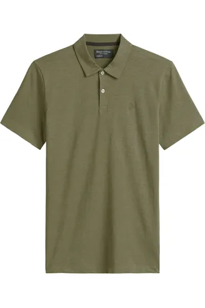 Marc O’ Polo Poloshirt aus melierter Baumwolle, Shaped Fit