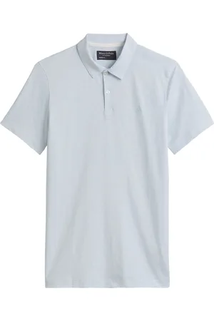 Marc O’ Polo Poloshirt aus melierter Baumwolle, Shaped Fit
