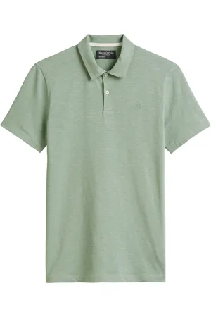 Marc O’ Polo Poloshirt aus melierter Baumwolle, Shaped Fit