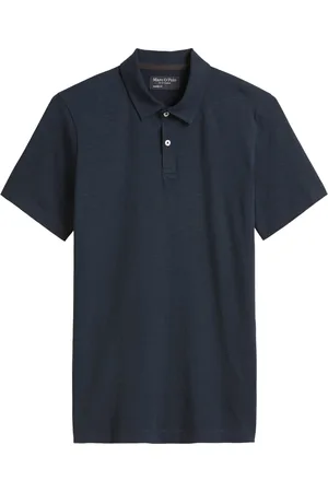 Marc O’ Polo Poloshirt aus melierter Baumwolle, Shaped Fit