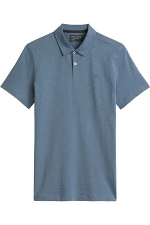 Marc O’ Polo Poloshirt aus melierter Baumwolle, Shaped Fit